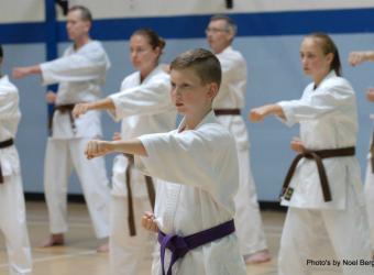 Karate training